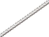 Concave 8.5mm Curb Chain Necklace 20 Inches in 14K White Gold