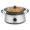 Hamilton Beach Stainless 3-in-1 Slow Cooker with Black Bowls