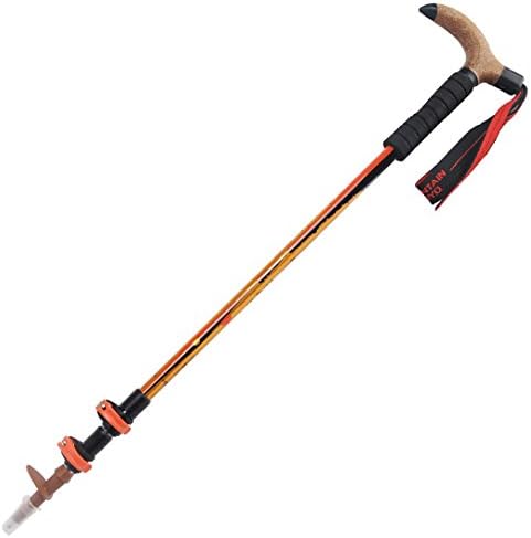 XIAOHM Trekking pole old man Rod aluminum handle folding ultralight outdoor t hiking climbing 1pc