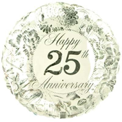 25th Wedding Anniversary Silver 18