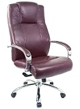 Leather Office Chair - High Back Executive Contemporary Swivel Chair - BT-981-BG-GG