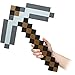 Think Geek Minecraft Pick Axe Foam Weapon Action Figure Accessory