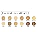 FastCap Adhesive Cover Caps Unfinished Wood Natural Birch 9/16" (1 Sheet 52 Caps)