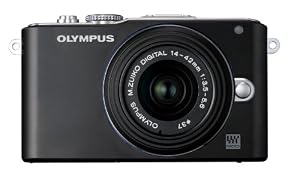 Olympus PEN E-PL3 14-42mm 12.3 MP Interchangeable Lens Camera with CMOS Sensor and 3x Optical Zoom (Black)