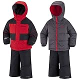 Columbia Sportswear Zoing Reversible Set, Intense Red, 24 Months