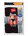Hanes Men's 3-Pack Mid-Rise Exposed Waistband Briefs, Dyed, Large