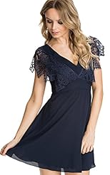 Polyester/Spandex Shift Sheer Lace Backless Short Club Dress/Party Dress/Tunic 