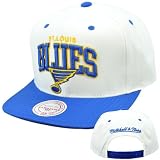 NHL LNH Mitchell Ness Arch Throwback Logo Snapback Cap Hat St Louis Blues NZ95