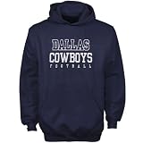 Reebok Dallas Cowboys Youth Navy Blue Practice Hoody Sweatshirt
