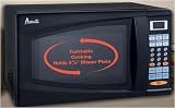 Avanti MO7280TB 0.7 cu. ft. Countertop Microwave oven with 700 Cooking Watts, 6 One-Touch Cooking Menus and 10 Power Levels: Black