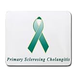 Primary Sclerosing Cholangitis Awareness Ribbon Mouse Pad