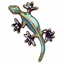 Gecko in shades of Blue and Aqua from the Golden Pond Collection