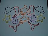 AMAZING Rubber Bands WESTERN 12 Piece SetIMAGE