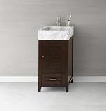 RonBow 032618-3-F07 Vintage Walnut Contempo Elise 18" Wood Vanity Cabinet with Single Wood Door and