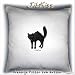 Sports : JibKiss Kissen Schwarze Katze - black cat