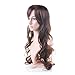 MapofBeauty Beautiful Dark Brown Curly Long Hair Wig
