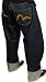 EVISU Jeans Genes Mens Selvedge Seagul Pockets Denim Pants Classic Blue/Yellow