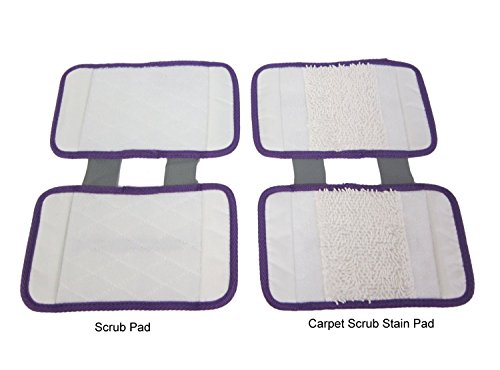 ESC Replacement Pads - carpet cleaning pad and scrub pad (2pc pack) for Shark Sonic Duo XTCRU500
