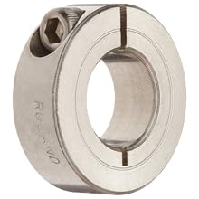 Ruland One-Piece Clamping Shaft Collar, Stainless Steel 303