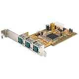 StarTech.com 3 Port PCI 12V Powered USB Adapter Card - USB PlusPower (PCI312PUSB)