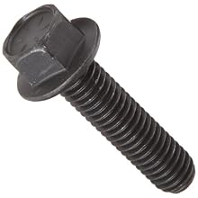 Grade 8 Steel Flange Bolt, Phosphate & Oil Finish, Hex Head, UNC Threads, Hex Head, Meets IFI-111 (2002)/SAE J429 (1999)/ASTM B633 Specifications, 1/4"-20 Thread Size, 5/8" Length, Fully Threaded, Pack Of 25