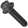 Grade 8 Steel Flange Bolt, Phosphate & Oil Finish, Hex Head, UNC Threads, Hex Head, Meets IFI-111 (2002)/SAE J429 (1999)/ASTM B633 Specifications, 1/4"-20 Thread Size, 5/8" Length, Fully Threaded, Pack Of 25