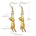 U7 Cute Cat Ear Jewelry Women 18K Gold/Platinum Plated Drop Earrings With Rhinestone