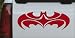 Search : Tribal Batman Car Window Wall Laptop Decal Sticker -- Red 6in X 2.3in
