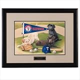 MLB Texas Rangers Jim Killen Signature Black Framed Print