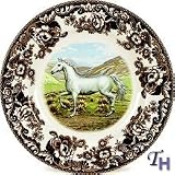 Spode Woodland Horses Dinner Plate(s) Arabian