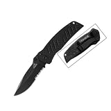 Gerber 30-000257 Drop Point Partially-Serrated-Edge Swagger Clip Folding Knife