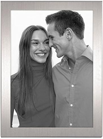 Malden International 5x7 Matte Silver Picture Frame, Essentials Collection, Set of 2