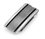 Legere Tmc-006 Stainless Steel Money Clip - Diamond Cut Lines with Black Steel Edges