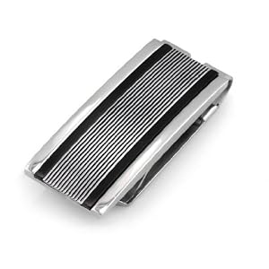 Buy Legere Tmc-006 Stainless Steel Money Clip - Diamond Cut Lines with Black Steel Edges by Legere