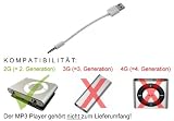 Produkt-Bild: mr!tech | USB Sync- und Datenkabel / Ladekabel f&uuml;r Apple iPod Shuffle 2G (nur f&uuml;r Shuffle der 2. Generation! | weitere Infos in der Artikelbeschreibung!)