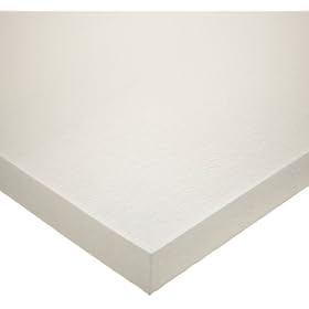 Super Resilient Extreme Temperature Silicone Foam Rubber Sheet, Adhesive-Backed, Open Cell, Extra Soft, Smooth Cellular, UL 94HF1, White, 1/16" Thick, 24" Width,  24" Length: Industrial &amp; Scientific
