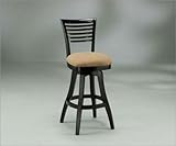 Pastel Furniture GA 219 EB 653 Grand Vista 26 Inch Ebony Counter Stool w/ P ....