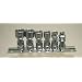 Genius 6pc 1/4" Drive 12pt SAE Universal Swivel Shallow Hand Sockets