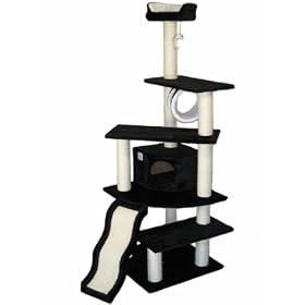 70 Jungle GYM Cat Furniture Tree Condo House Scratcher Post Pet House F72 Black