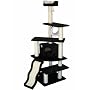 GoPetClub 70" Cat Furniture Tree Condo Scratcher Post Pet House F72-Black