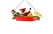 Santa Racing in Speedboat Holiday Christmas Ornament