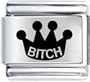 Crown Bitch Italian Charms