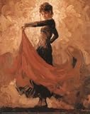 Mark Spain Flamenco Art Print Poster - 41x51 cm