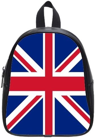 New Unisex Union Jack Kid's School Bag UK Flag PU leather Backpack
