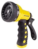 Dramm 9 Pattern Revolver Yellow Garden Hose Nozzle #10-12703