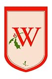 Monogram Holiday Garden Size Flag - W