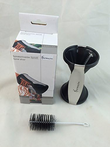 Spiral Slicer Spiralizer for Vegetable with Stainless Steel Blade, Include Cleaning Brush to Protect Your Fingers