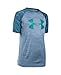 Under Armour Kids Boys' UA Tech Logo Novelty S/S Tee, Slate Blue/Tahitian Teal, LG (14-16 Big Kids)