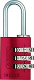 ABUS 466069 Aluminium-Zahlenschloss 145/20, rot