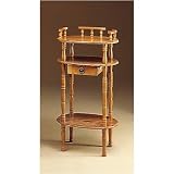 41xKqqkBPLL. SL160  Traditional Oak Finish Wood Phone Stand/Side Table Furniture